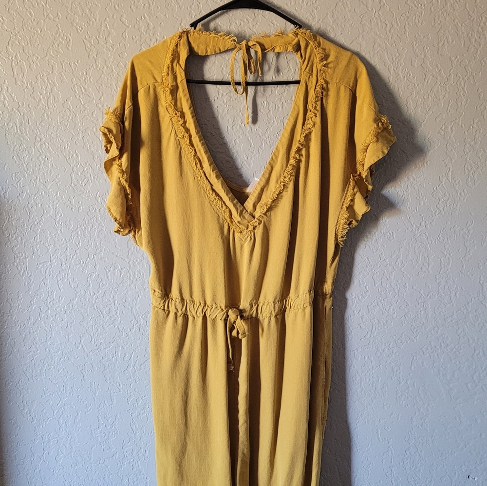 Free People Movement Jumper Mustard Size Large